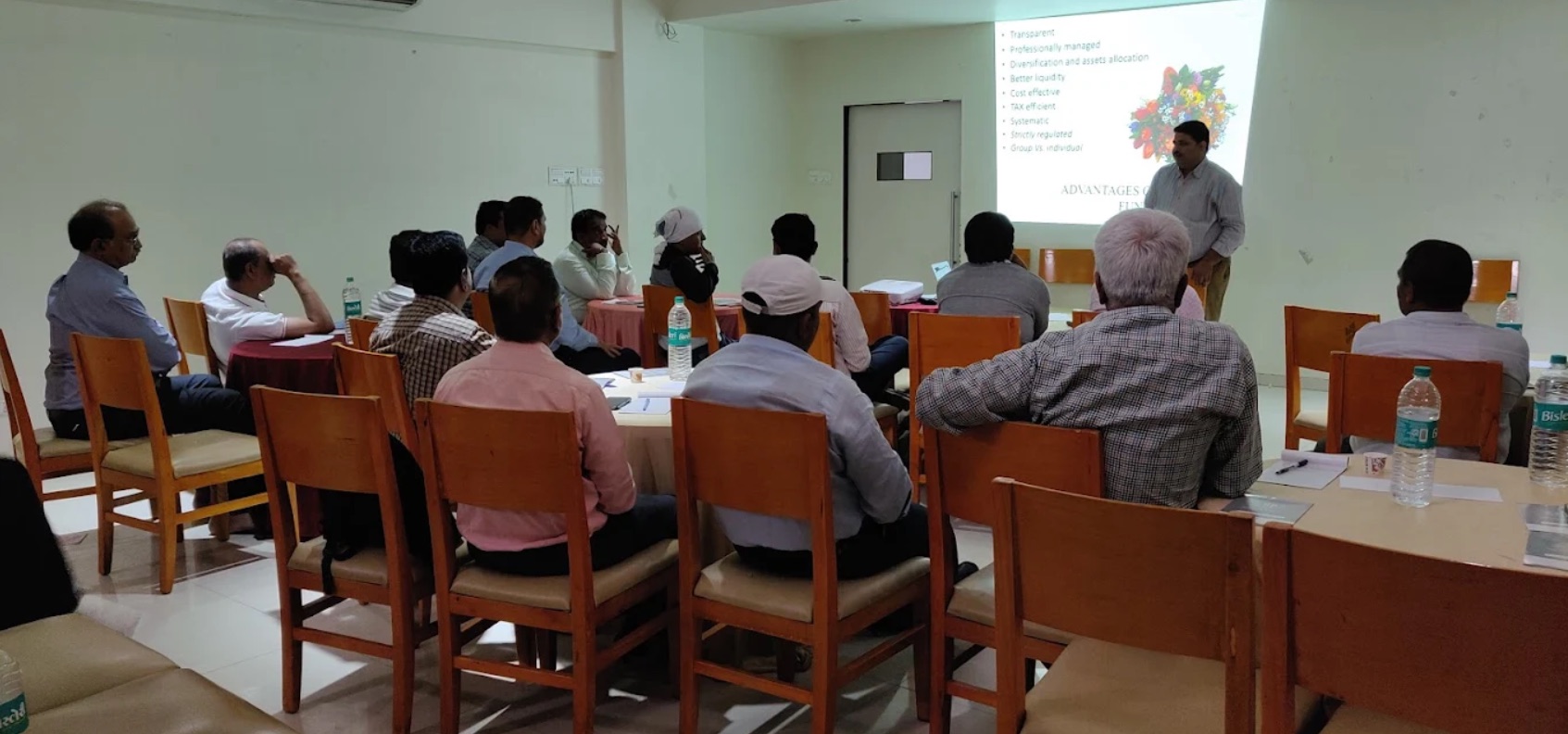 Meeting hall during a business session